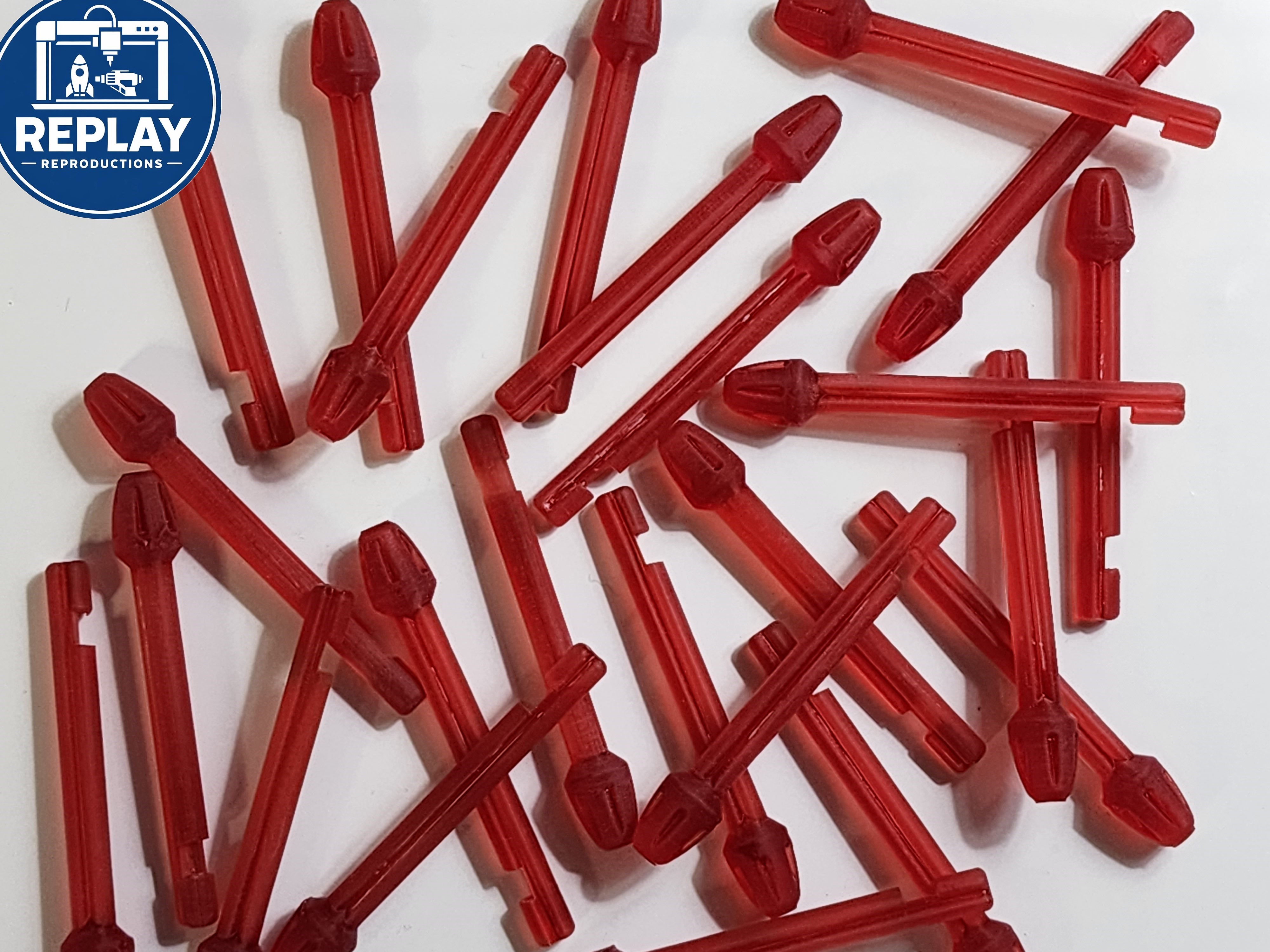 Replacement Missiles (Set of 6) for 1993 Toy Biz VOICE BOT