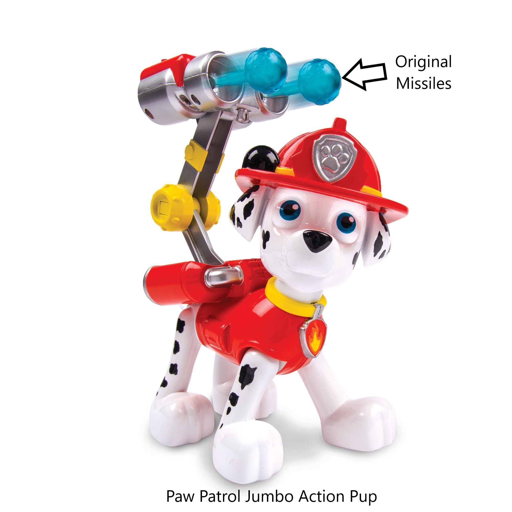Jumbo Paw Patrol Toy Missiles (Translucent Blue)