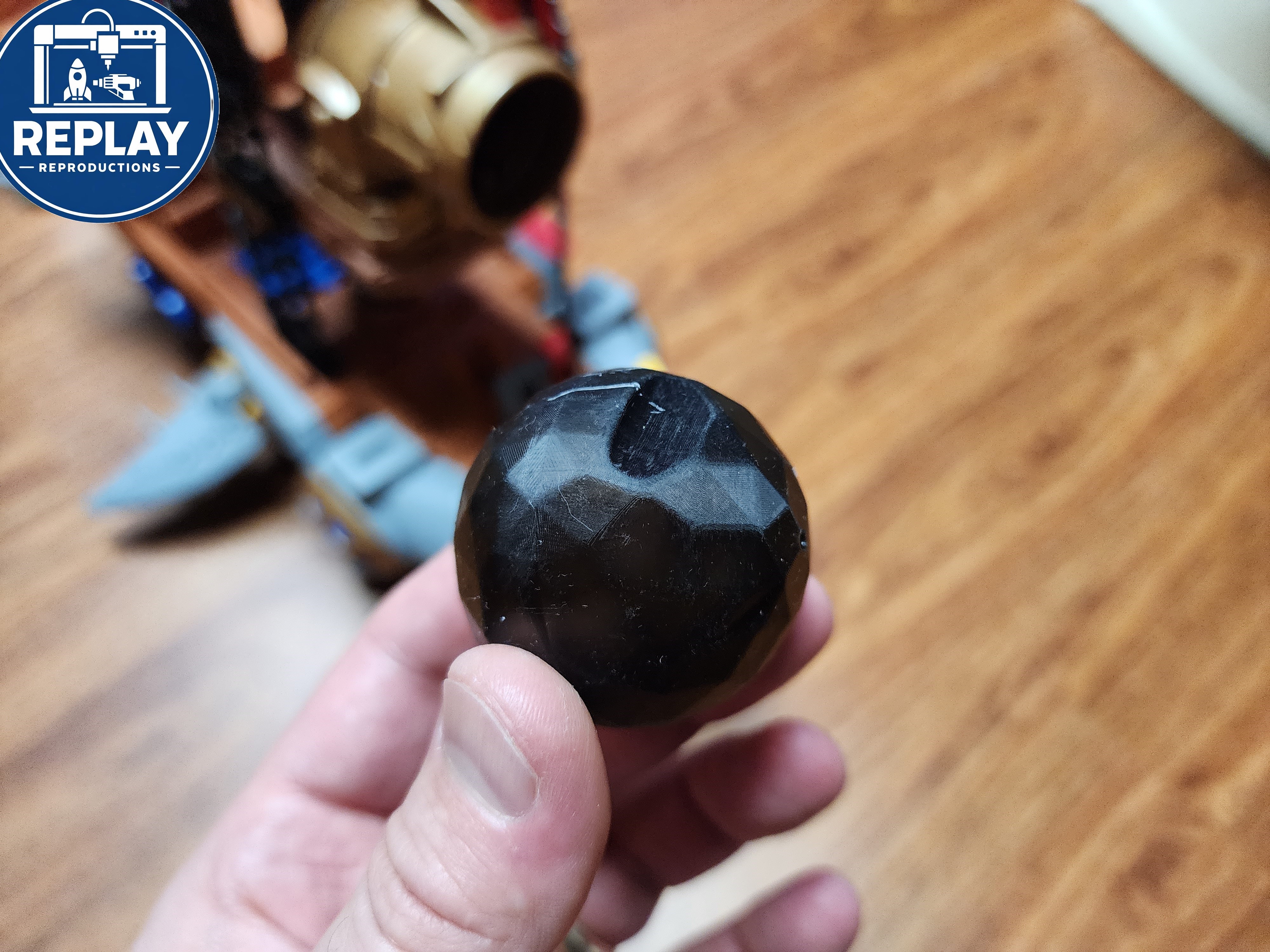 3D-Printed Replacement Imaginext Shark Bite Cannonballs (Set of 2)