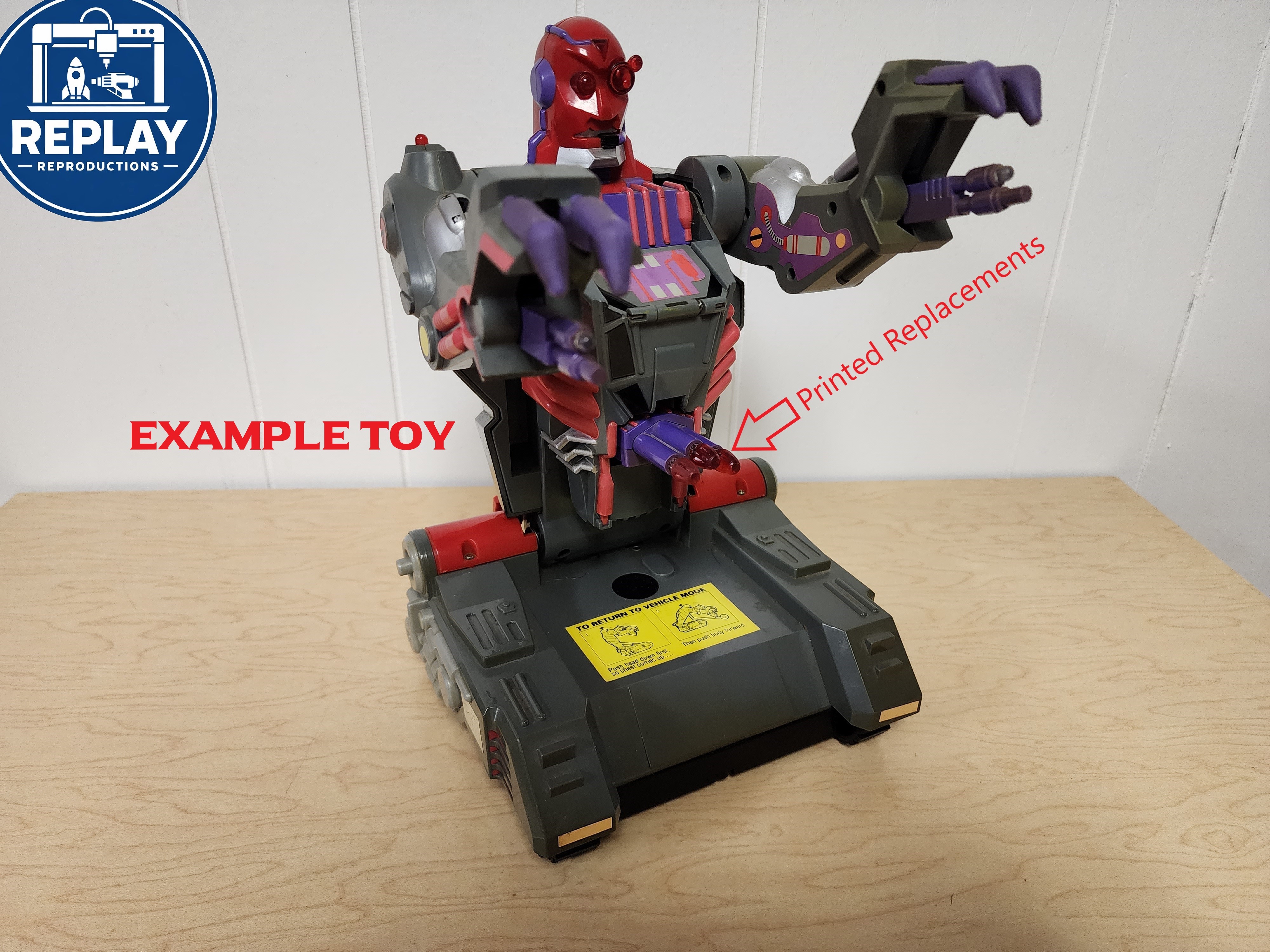 Replacement Missiles (Set of 6) for 1993 Toy Biz VOICE BOT