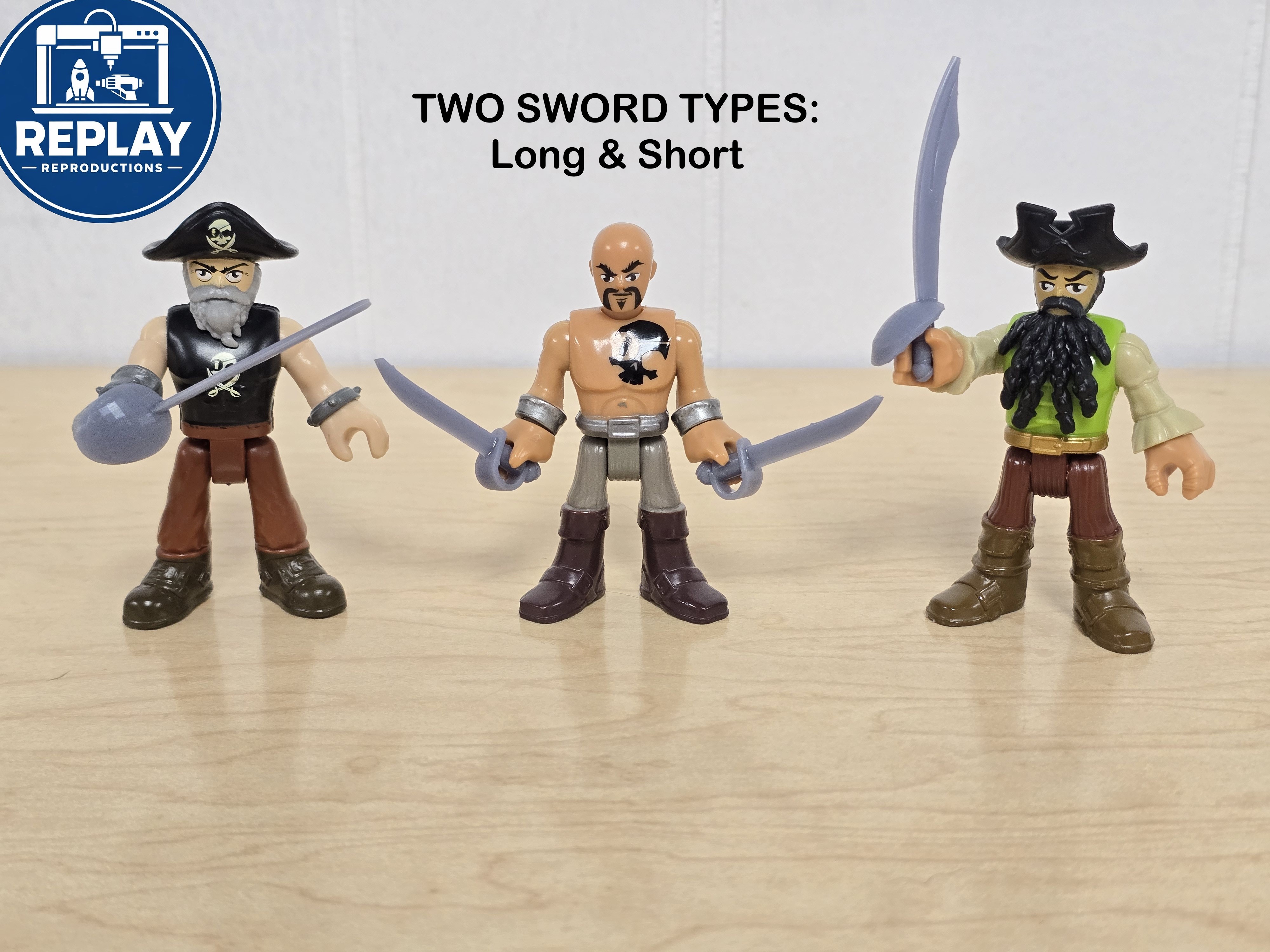 Imaginext Pirate Swords (3D-Printed)