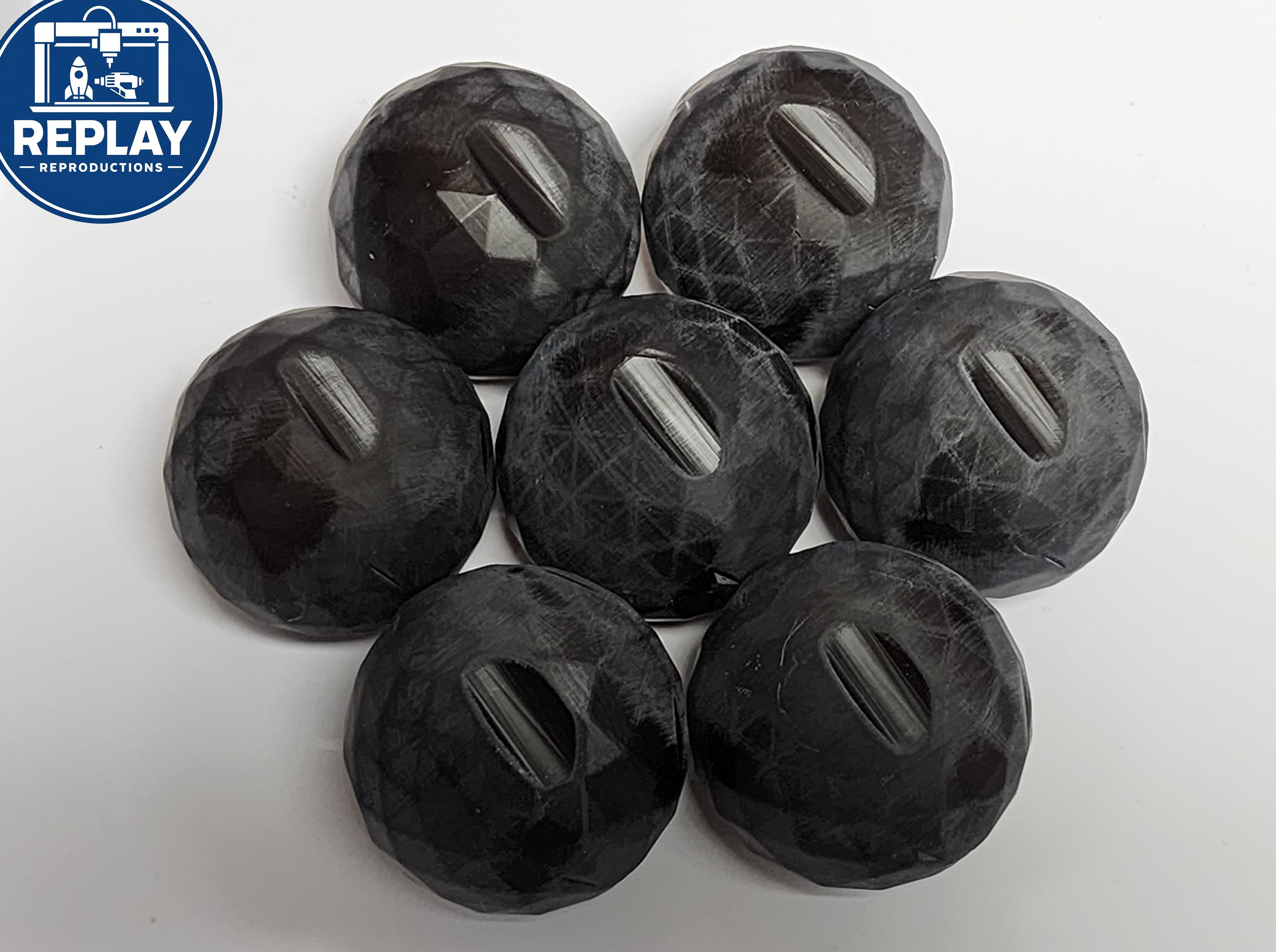 3D-Printed Replacement Imaginext Shark Bite Cannonballs (Set of 2)