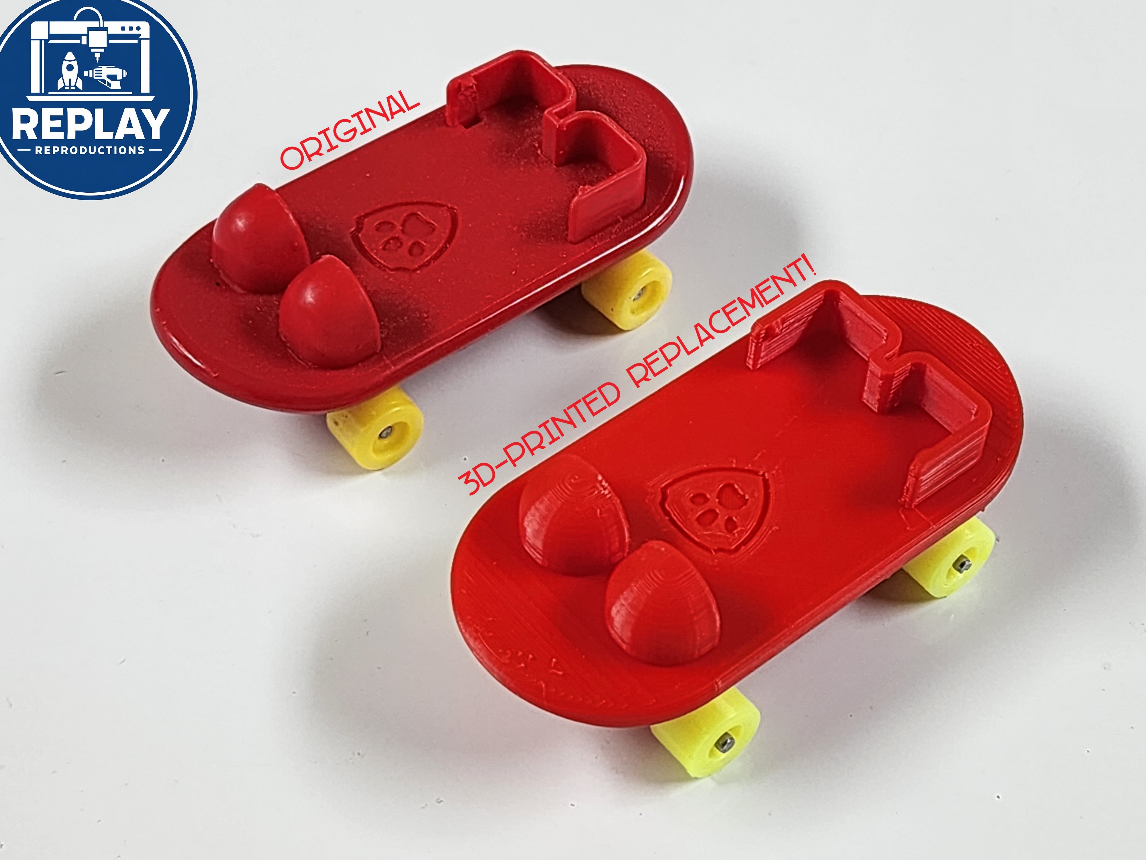 Paw Patrol Skateboard Marshall 3D-Printed Replacement