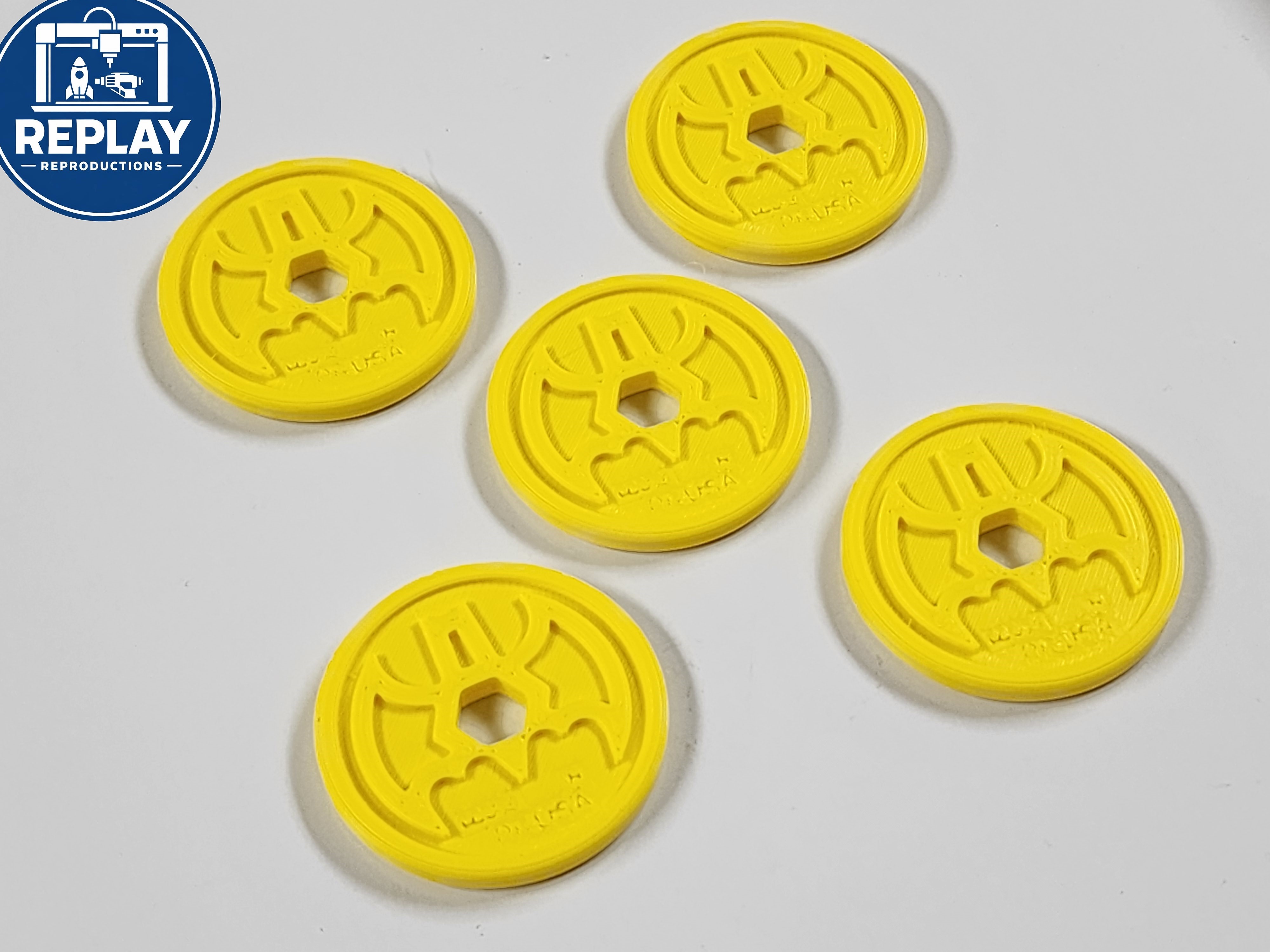 Replacement 3D-Printed Imaginext Toy Discs - Batbot (pack of 5)