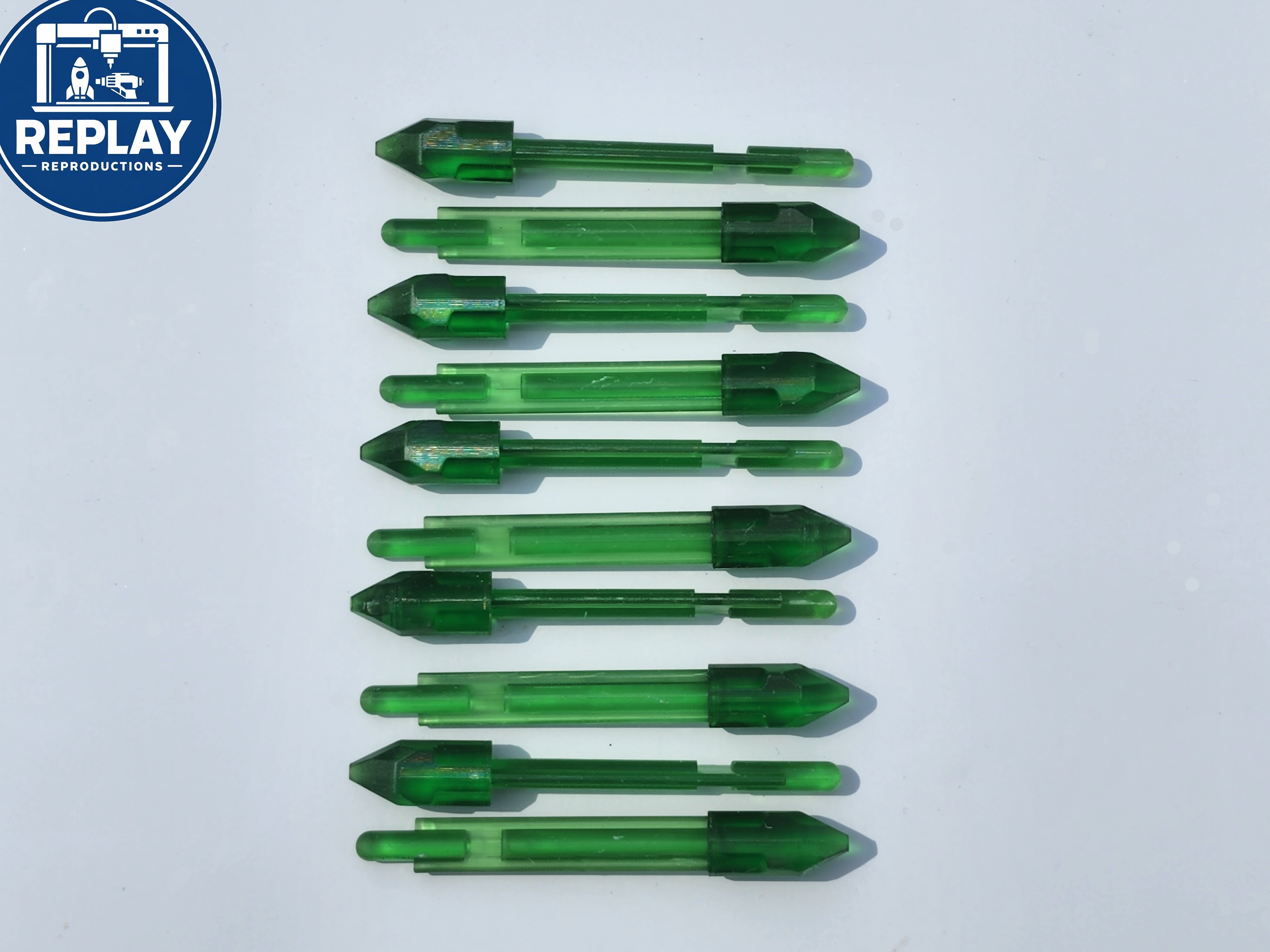 Toy Missiles for Fisher Price Imaginext Toys (pack of 10 - Green)