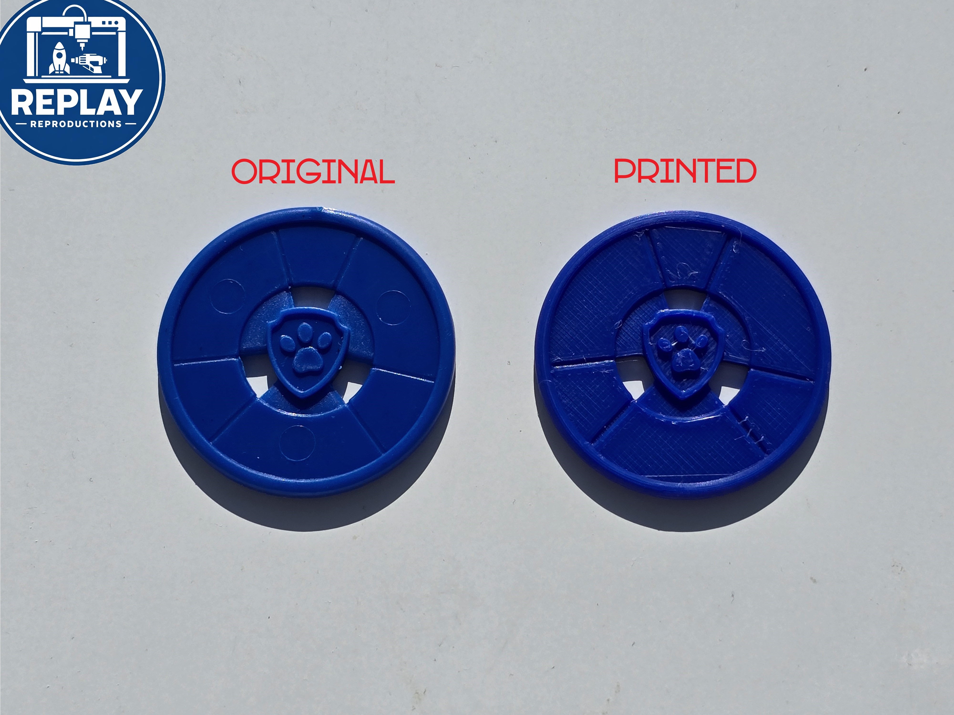 Zuma Rescue Wheels Hovercraft Paw Patrol Discs - 3D Printed Replacements (6)