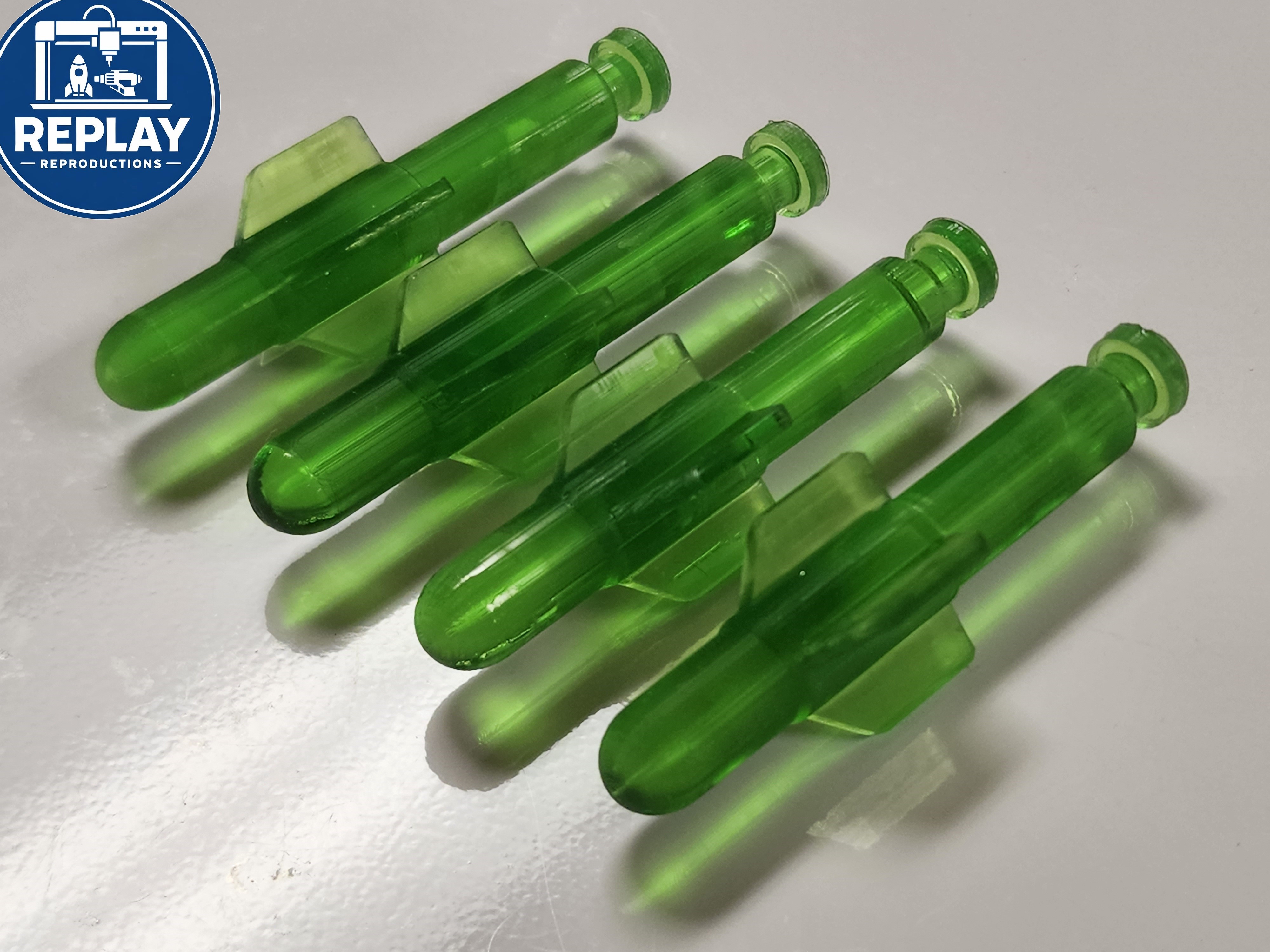 Saturn Robot Rockets - 3D Printed Replacements (Set of 4)