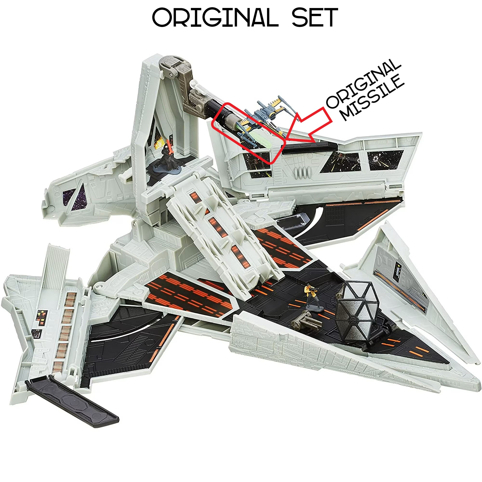 3D-Printed Missiles (Set of 5) for 2015 Hasbro Micro Machines Star Destroyer