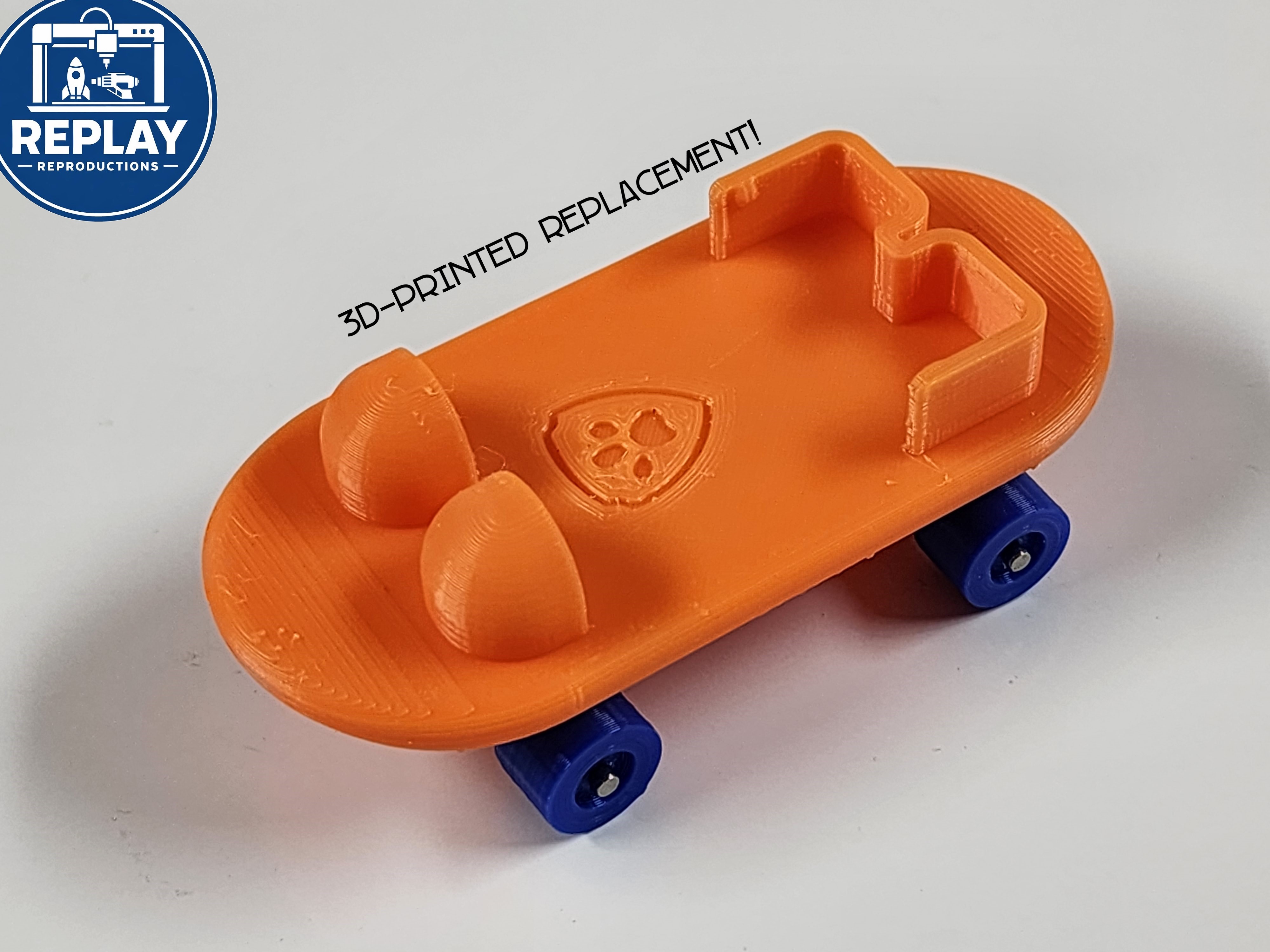 Paw Patrol Skateboard Zuma 3D-Printed Replacement