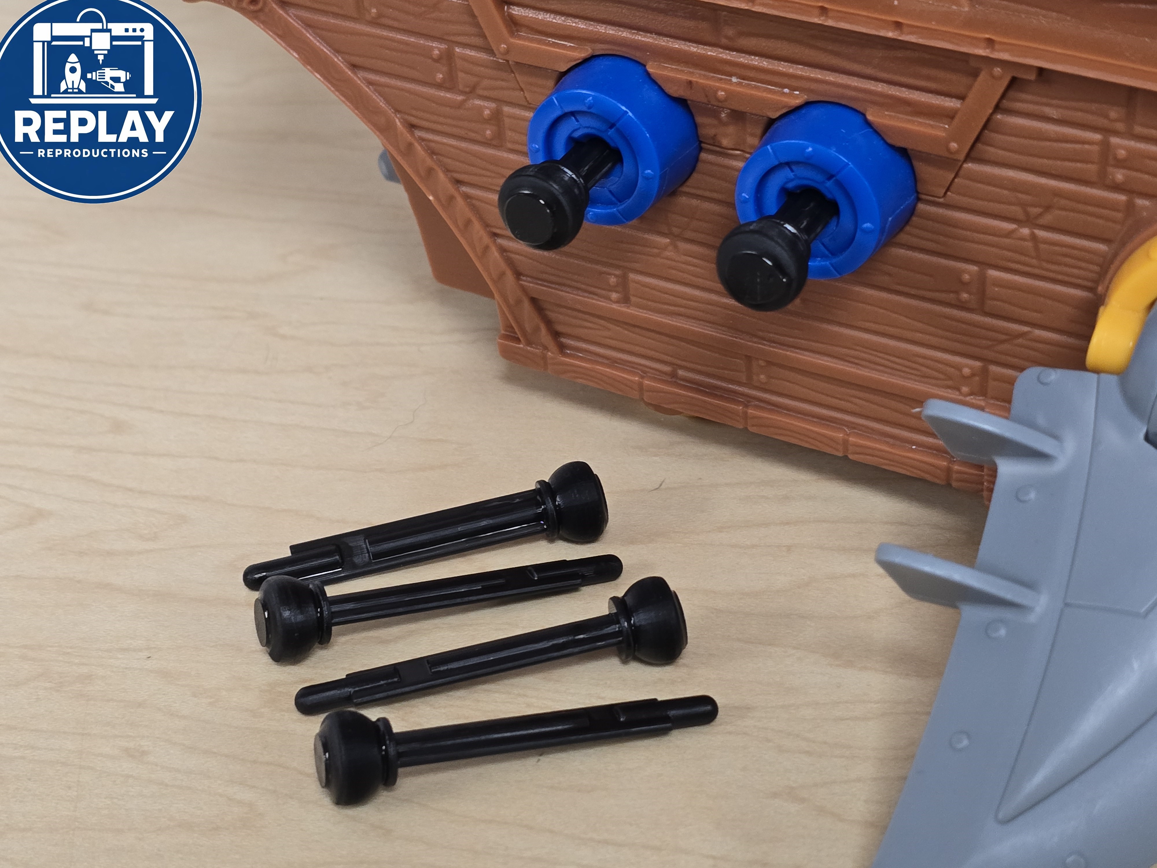 Imaginext Shark Bite Pirate Ship Cannon Missiles (Set of 6) 3D-Printed