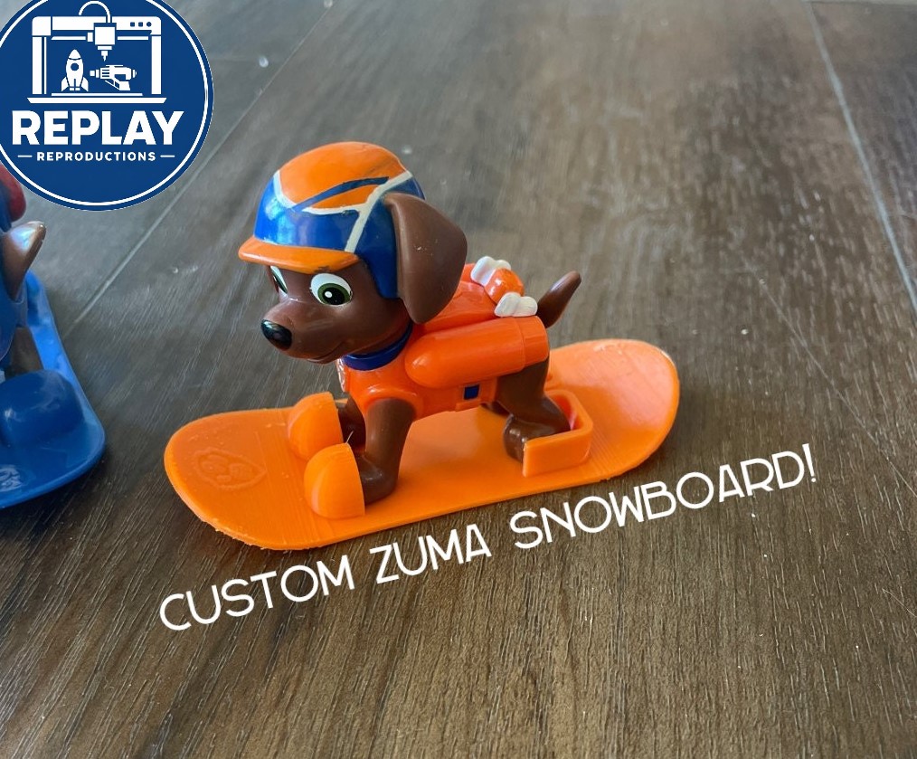 Custom Zuma Snowboard (Based on Paw Patrol Zuma Skateboard)