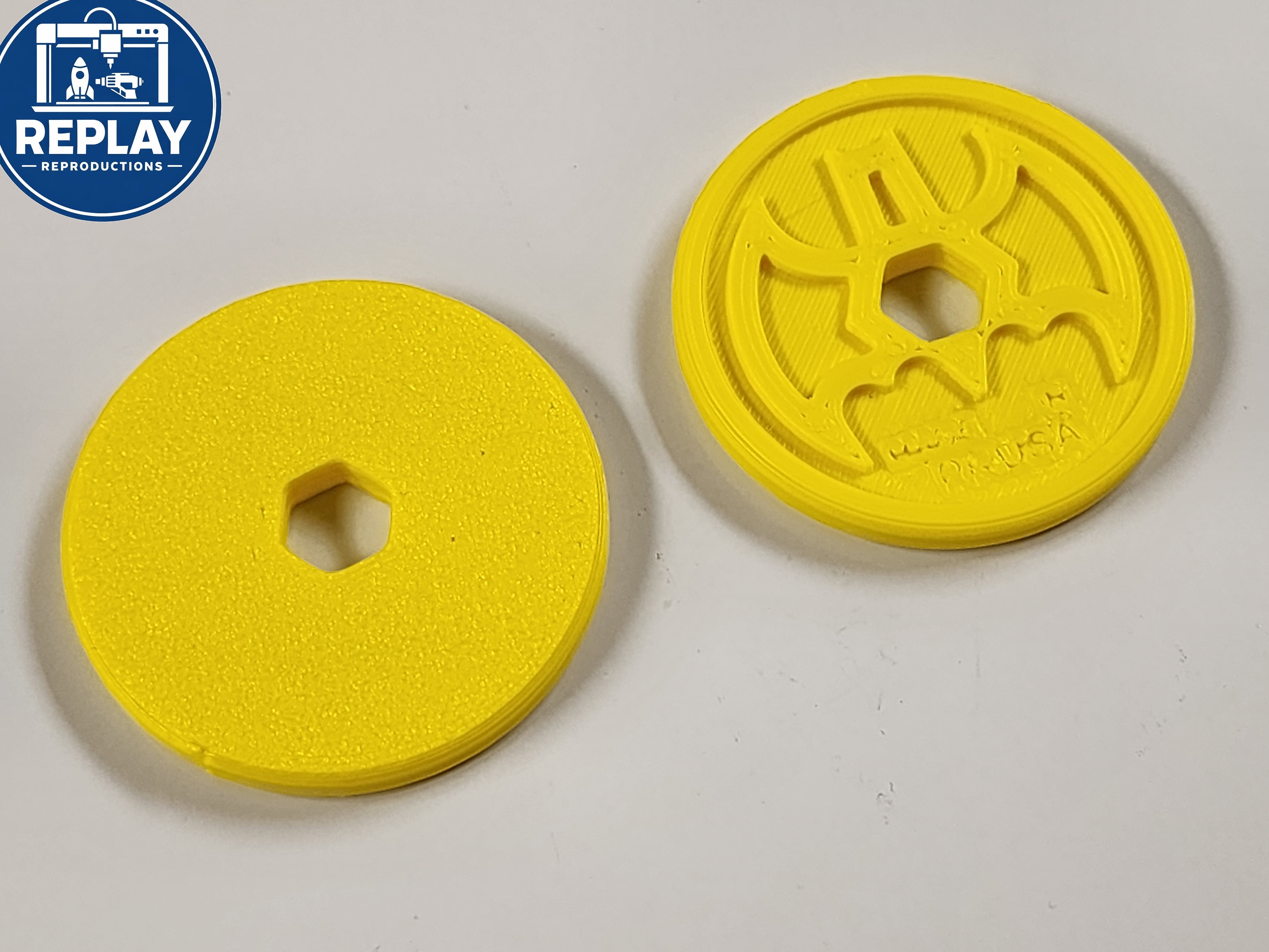 Replacement 3D-Printed Imaginext Toy Discs - Batbot (pack of 5)