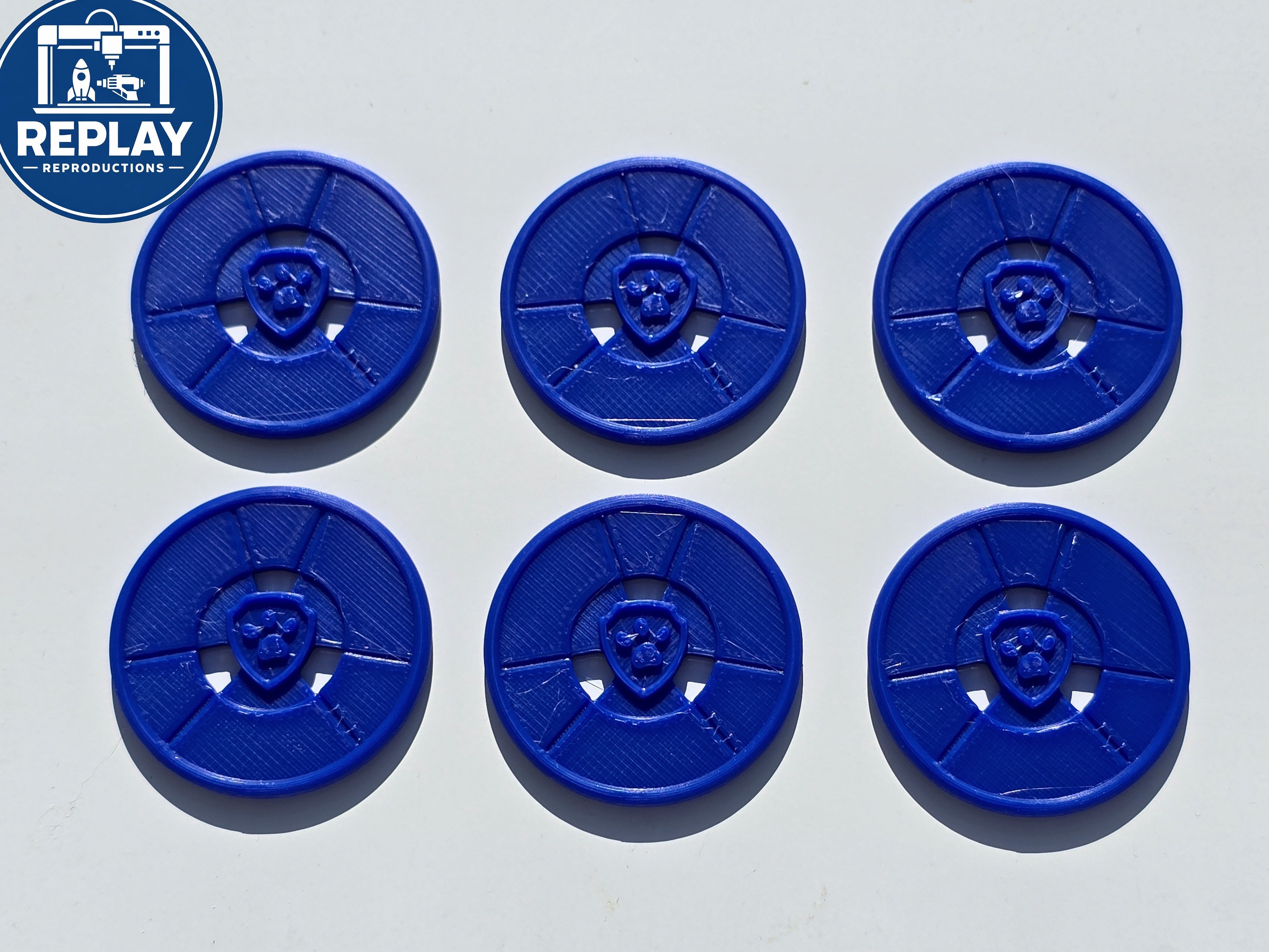 Zuma Rescue Wheels Hovercraft Paw Patrol Discs - 3D Printed Replacements (6)