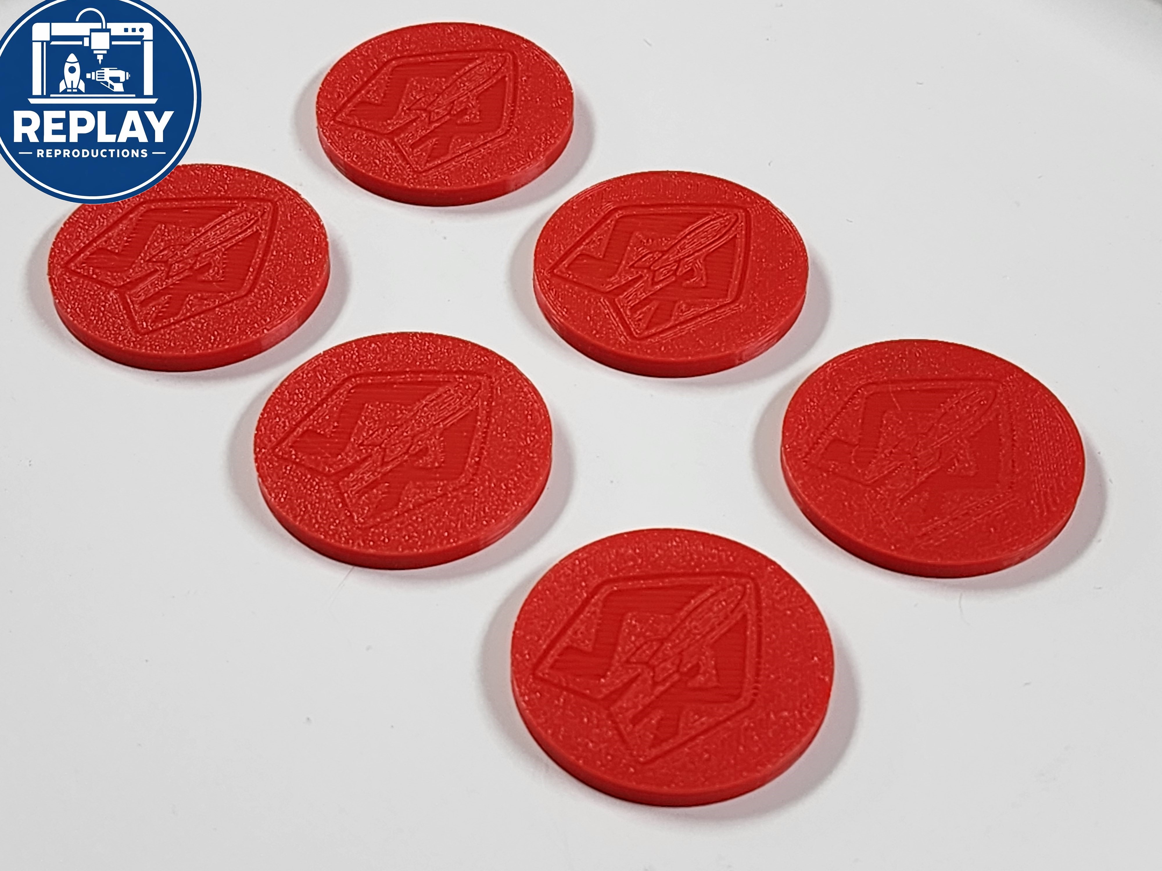 Replacement 3D-Printed Buzz Lightyear Toy Discs - Rapid Disc Blaster(pack of 6)