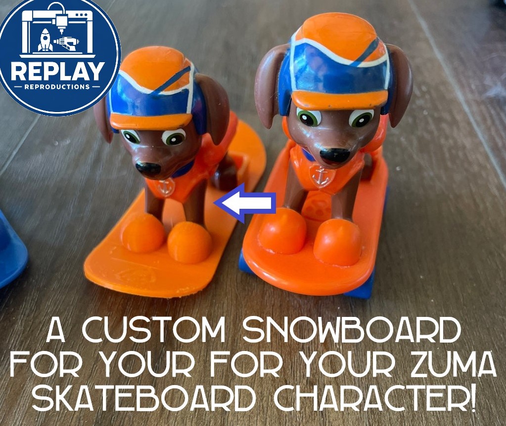 Custom Zuma Snowboard (Based on Paw Patrol Zuma Skateboard)