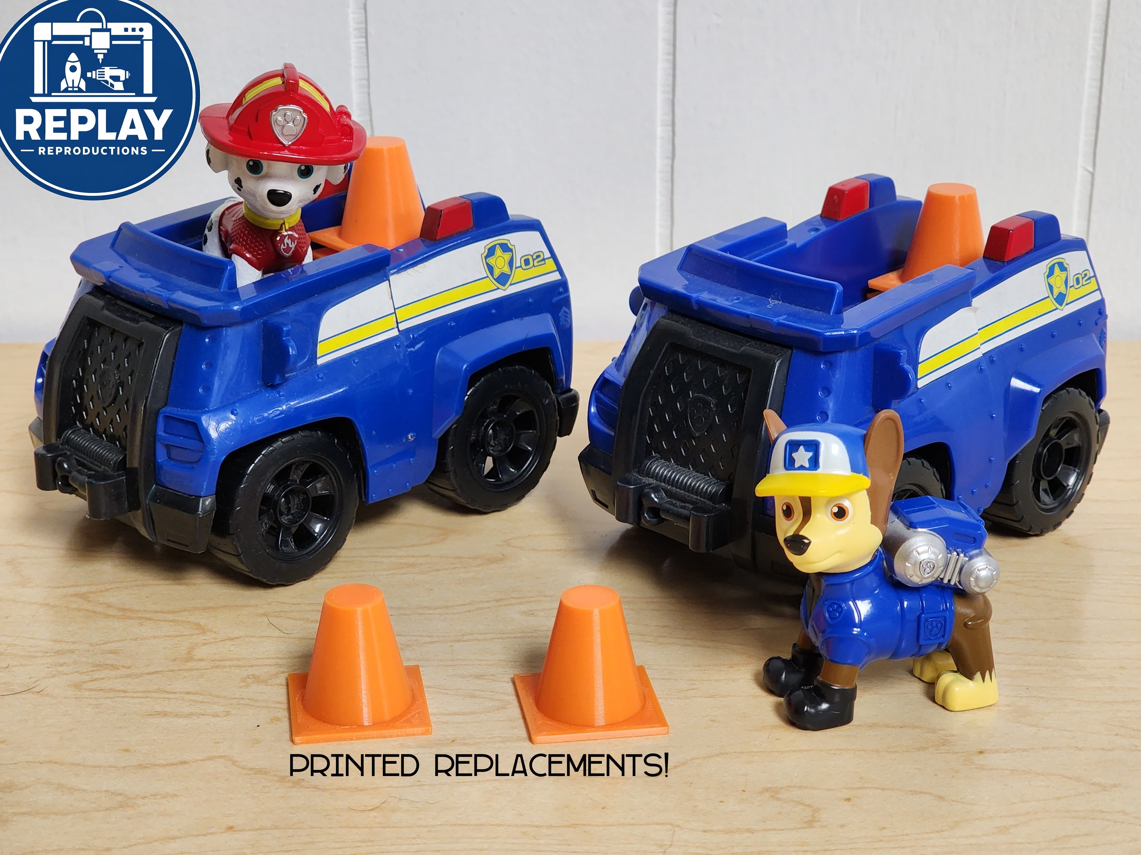 Paw Patrol Replacement Construction Cones (Set of 4)