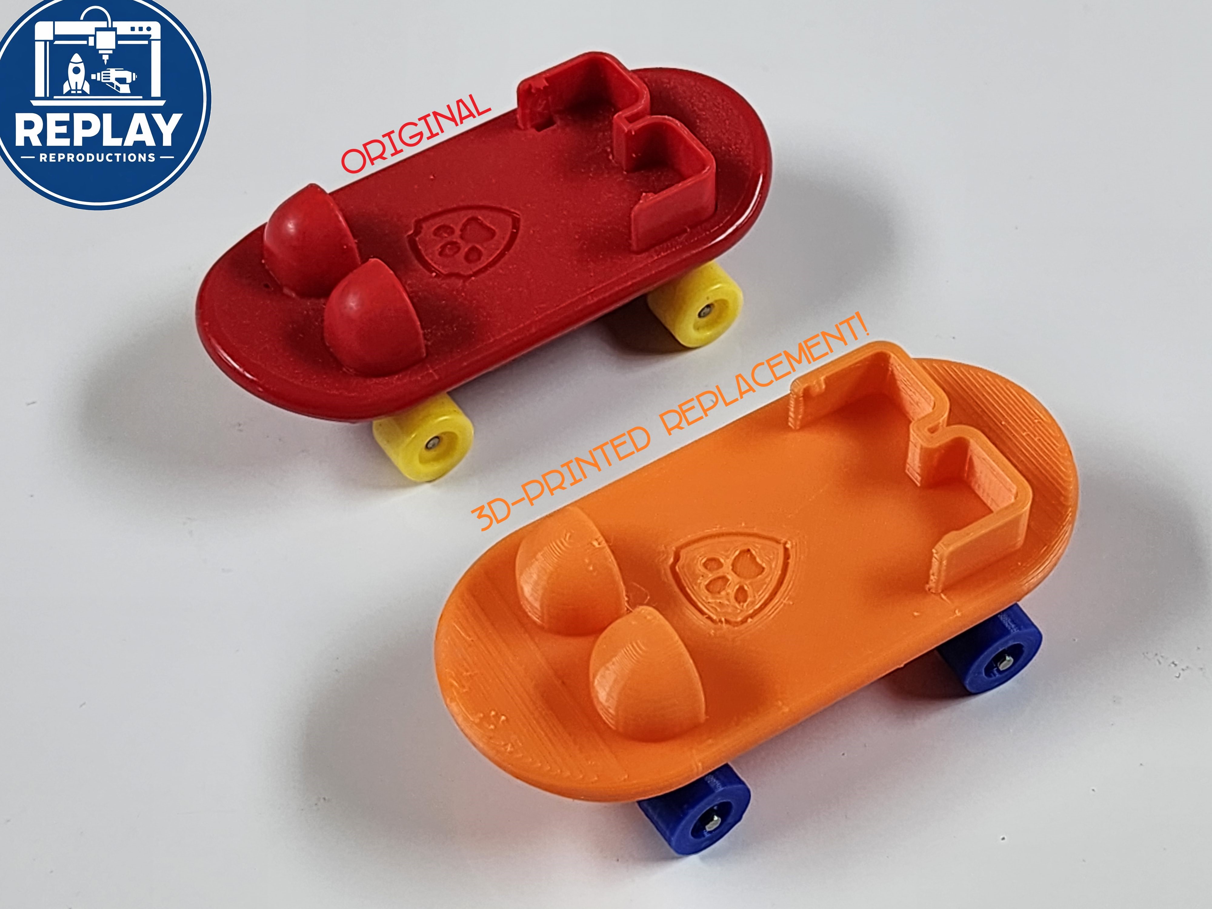 Paw Patrol Skateboard Zuma 3D-Printed Replacement