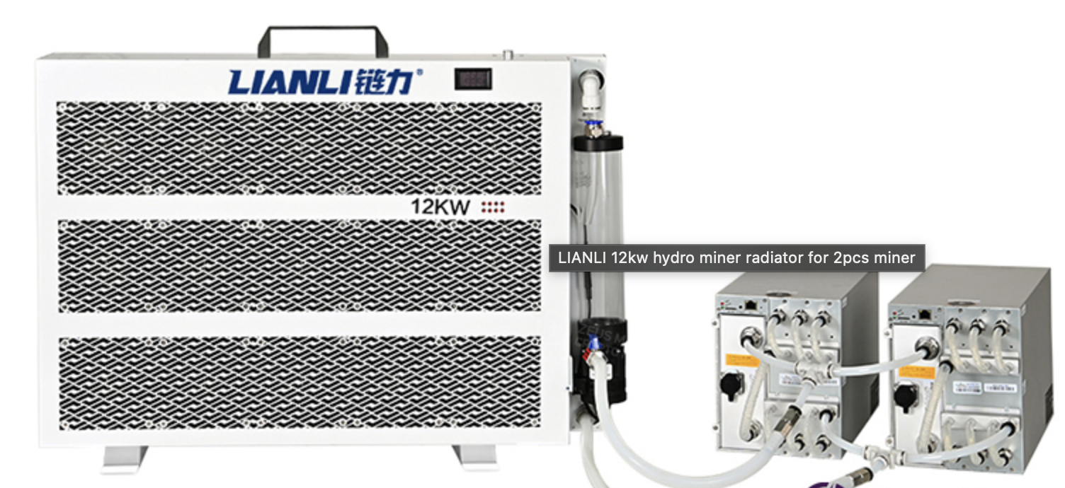Lian Li 12 kW Wasserkühl-Kit für Hydro Miner