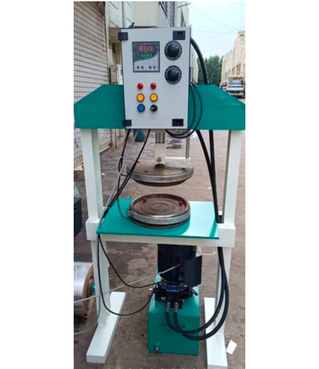 AUTOMATIC GEAR TYPE SINGLE CYLINDER PLATE MACHINE