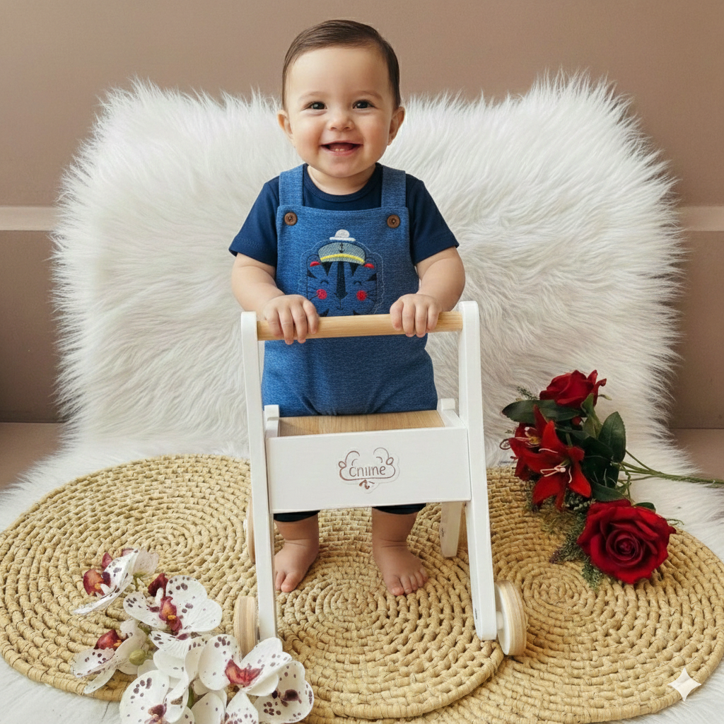 Macacão Infantil Com Camiseta