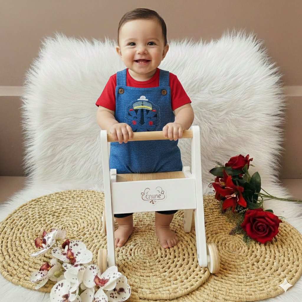 Macacão Infantil Com Camiseta