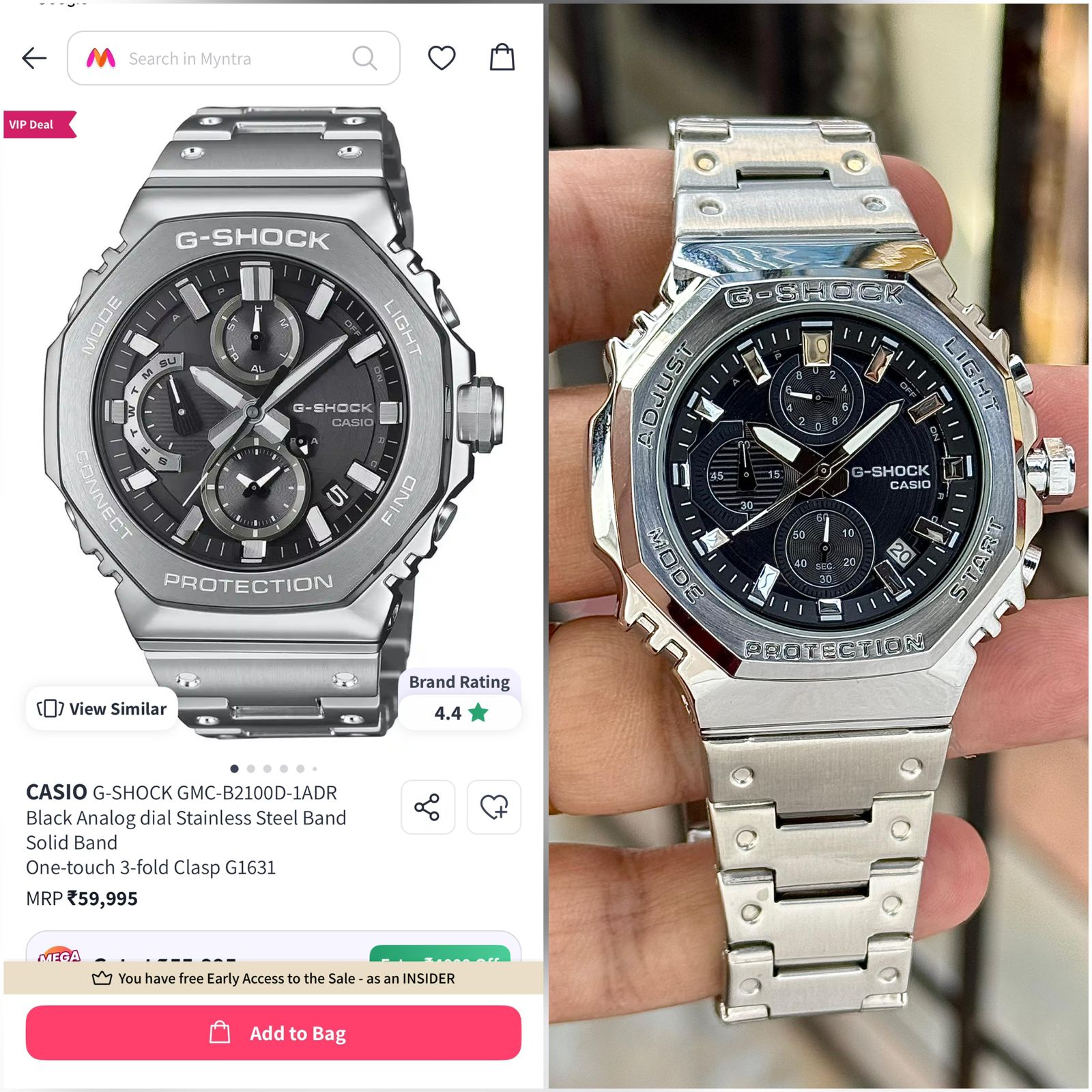 G-Shock GMC-B2100D Stainless Steel Smartwatch