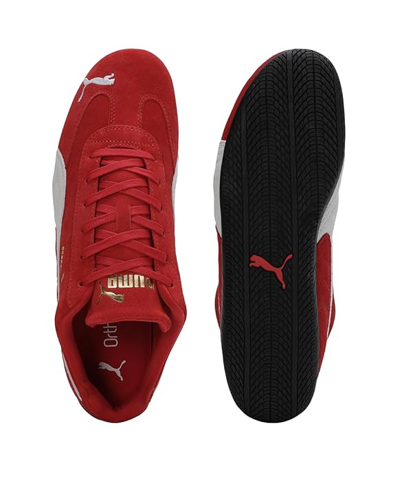Puma Red Suede Sneakers