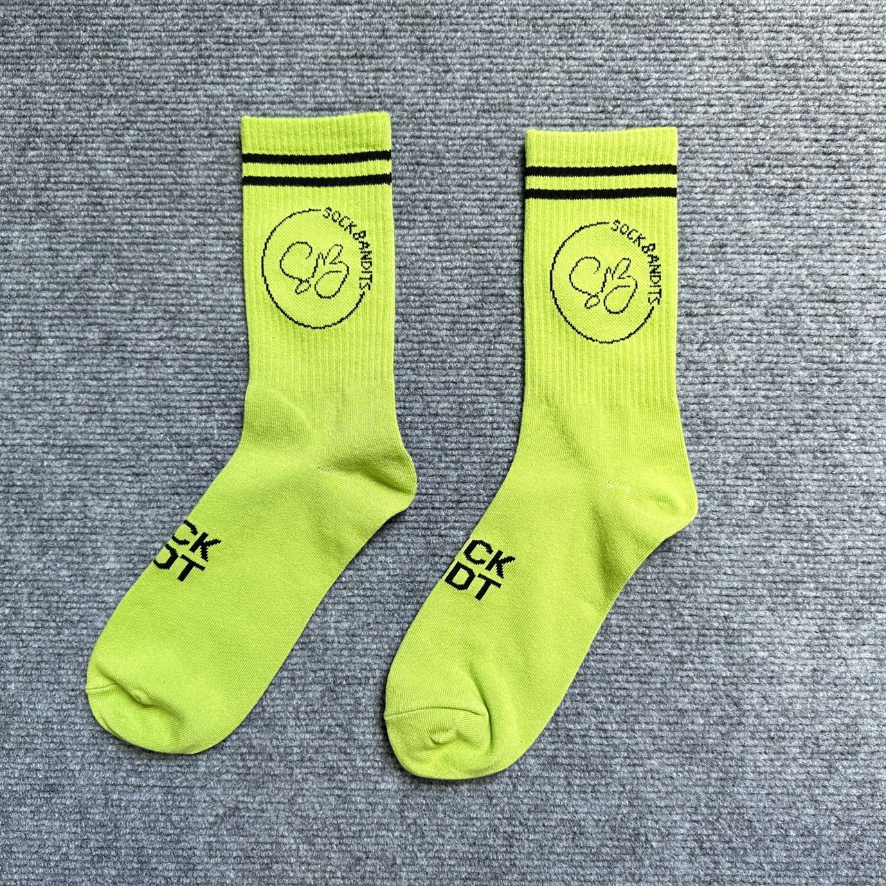 Neon Surge Crew Sock