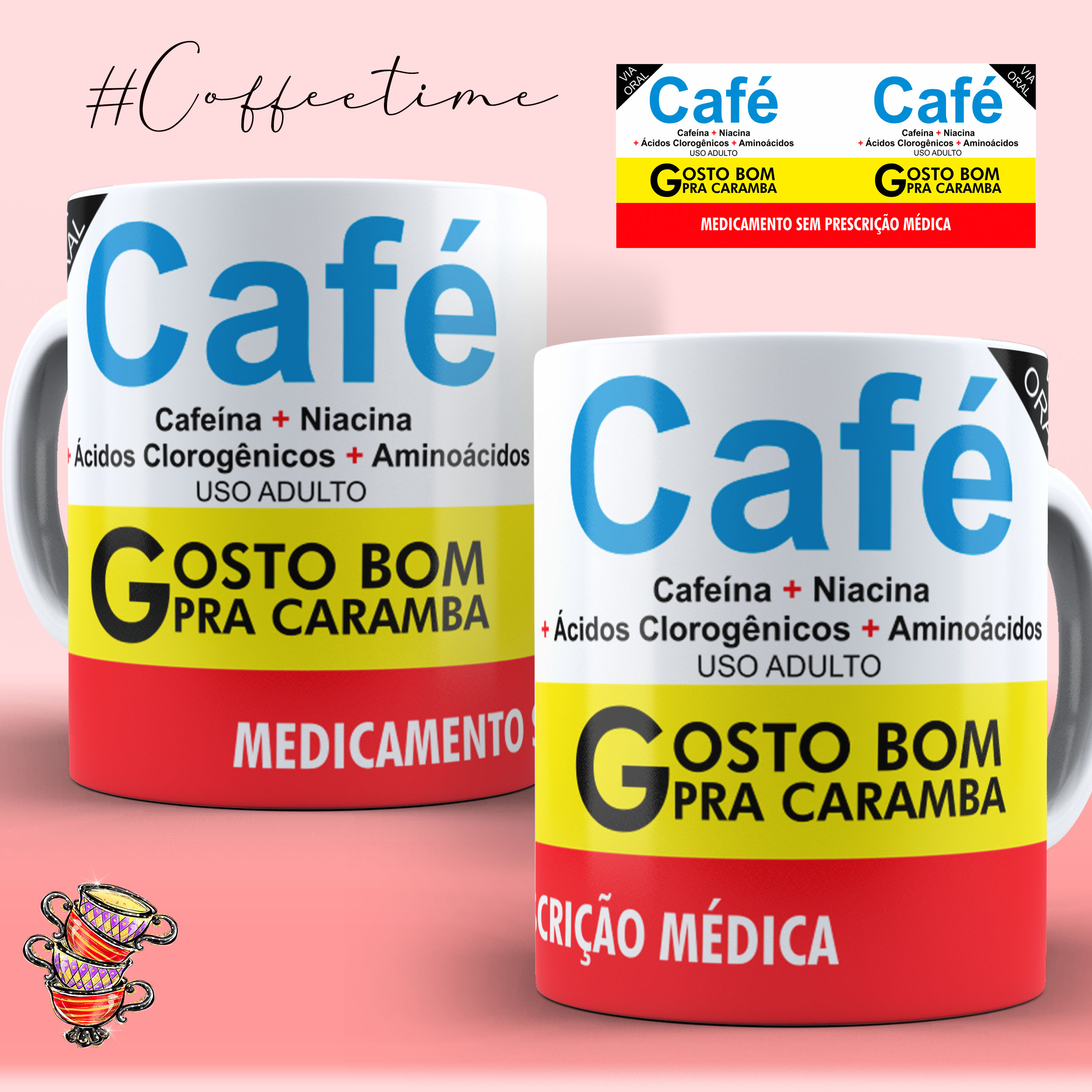 Caneca Café Medicamento