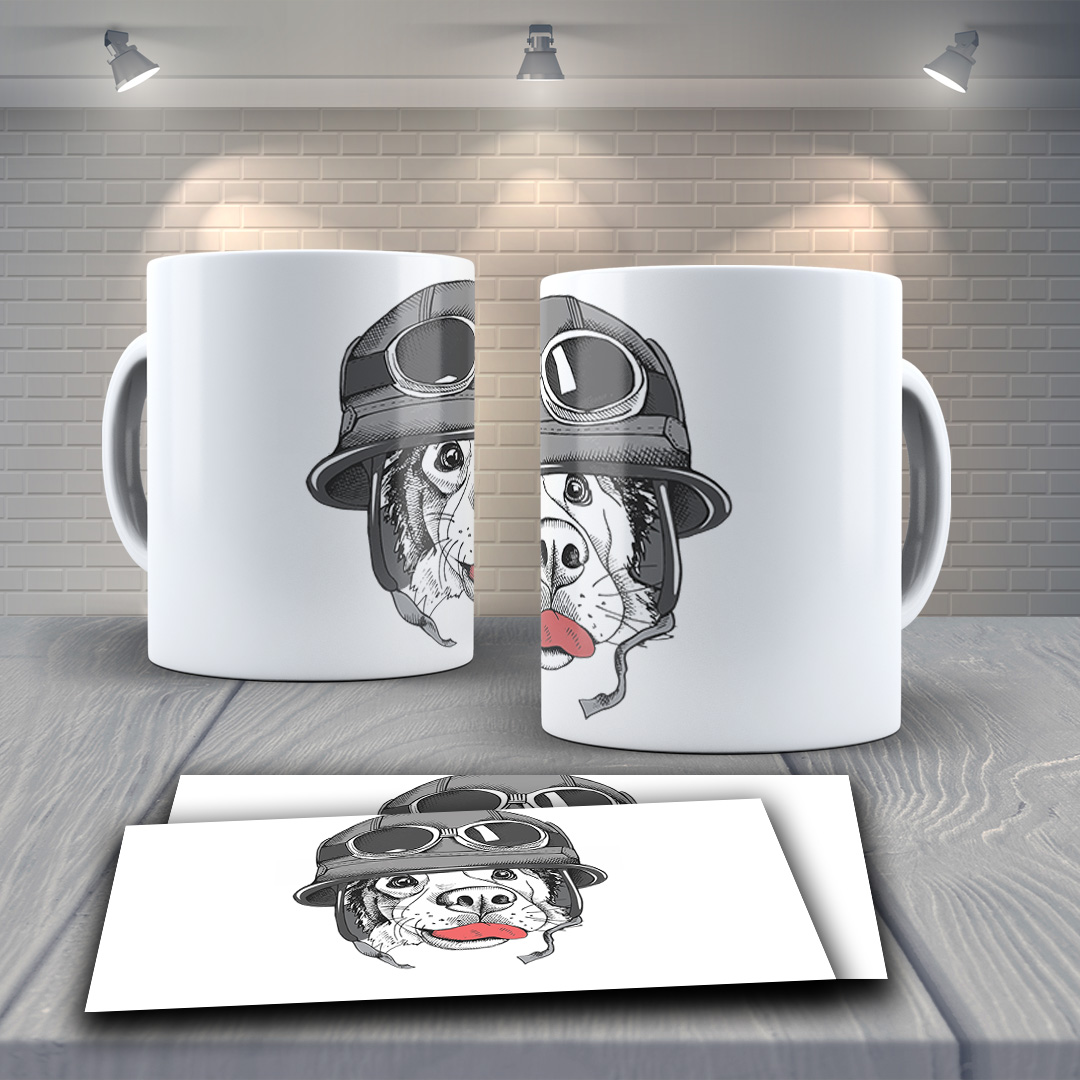 Caneca decorativa beija-flor