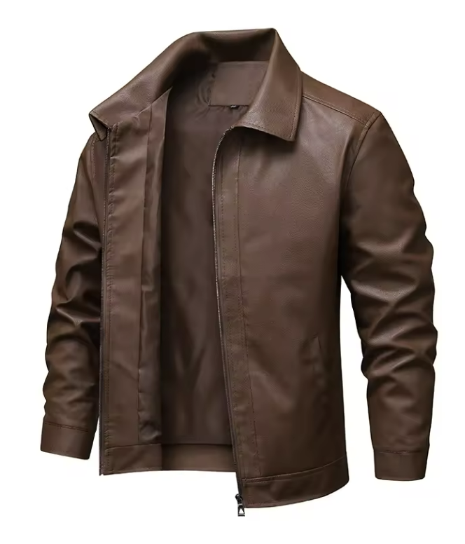 Men's Brown Leather Jacket