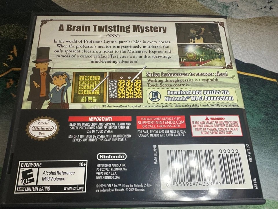 Professor Layton and the Diabolical Box (Nintendo DS)
