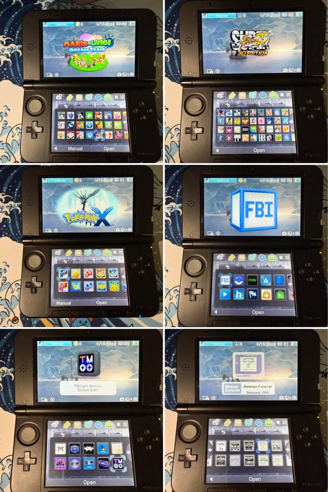 Nintendo 3DS XL - Silver Edition - 256GB - Region Free - Mod