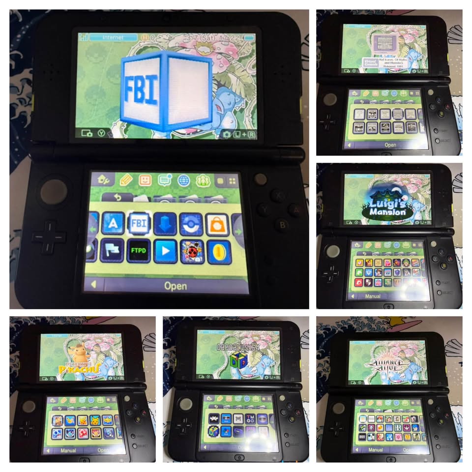 Dual IPS Lime Green New Nintendo 3DS LL/XL 256 GB Region Free