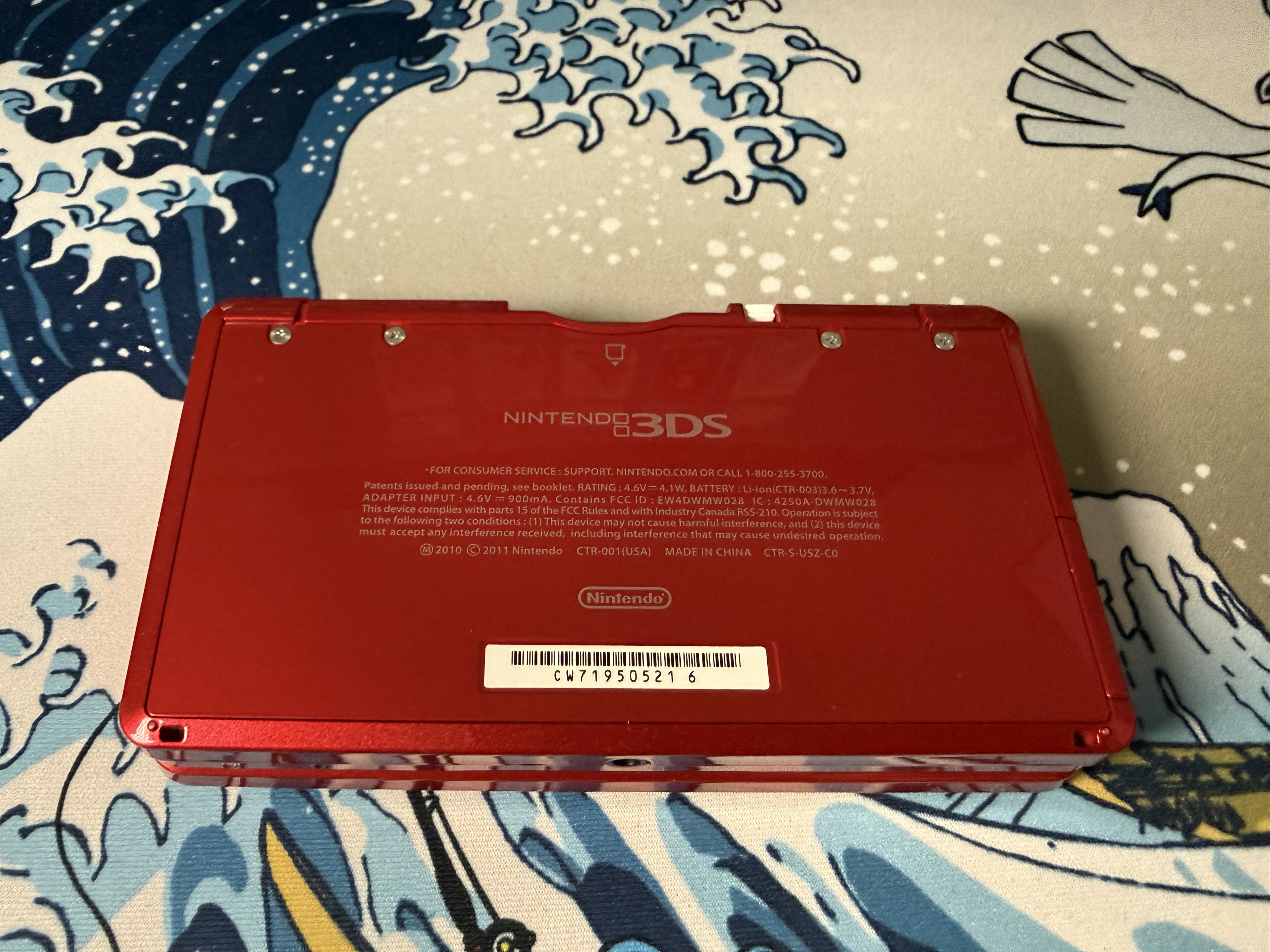Nintendo 3DS Red - 256GB - Region Free - Mod