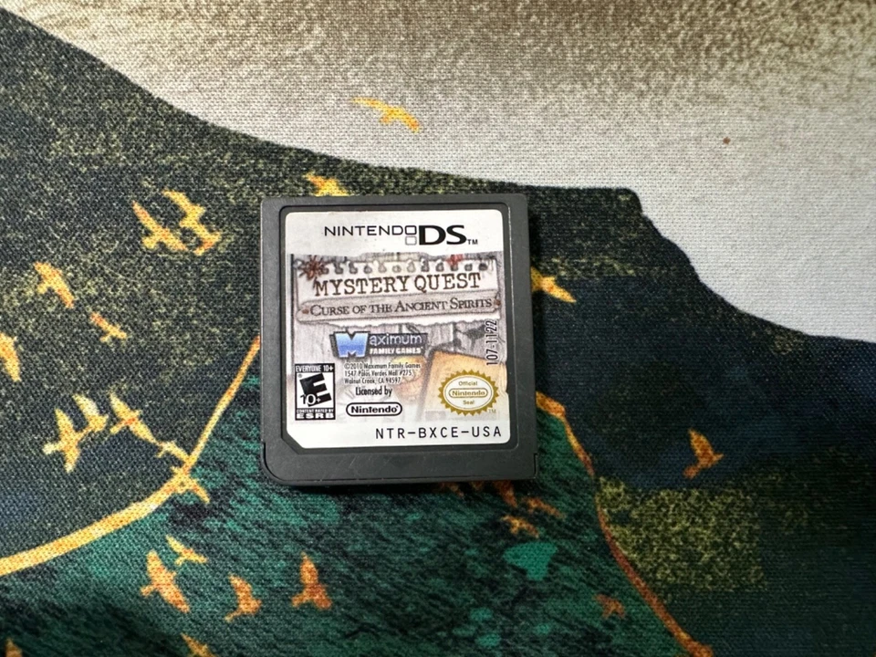 Nintendo DS Mystery Quest: Curse of the Ancient Spirits Game Cartridge