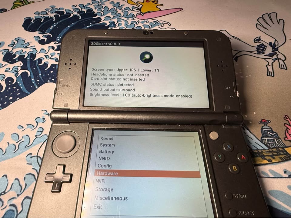 New Nintendo 3DS XL Metallic Black - 256GB - Region Free - Mod - Top IPS