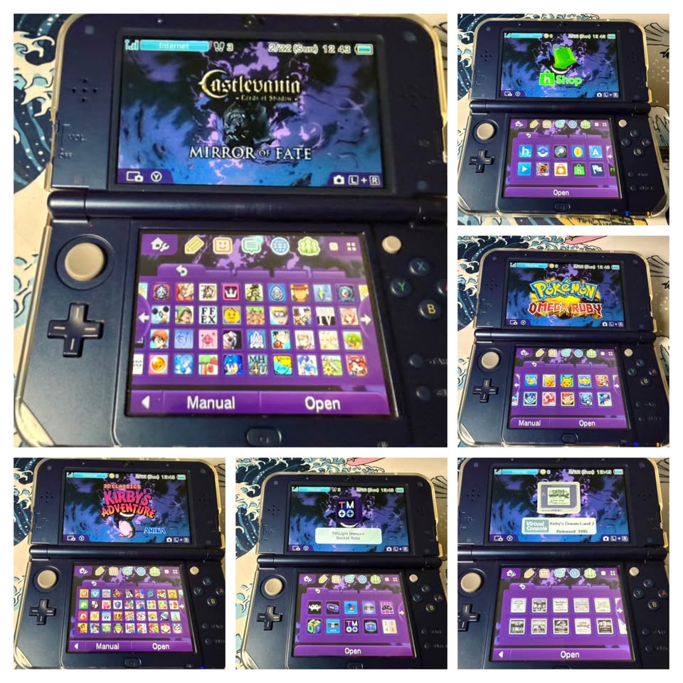 New Nintendo 3DS LL/XL Metallic Blue 256 GB Region Free