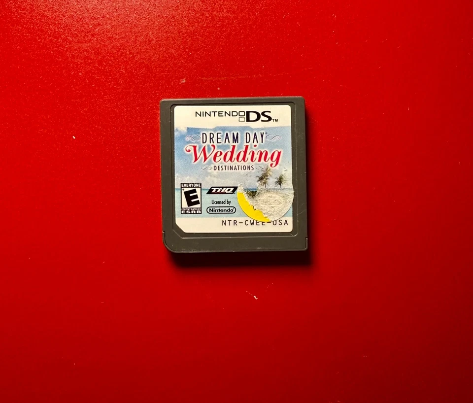Dream Day Wedding Destinations Nintendo DS Game Cartridge