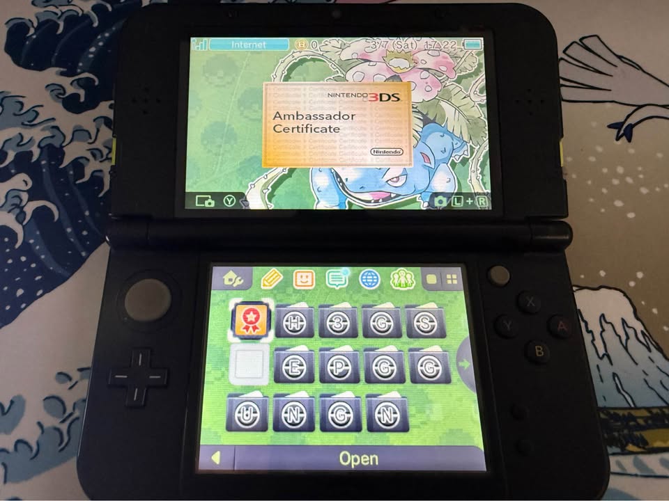 Dual IPS Lime Green New Nintendo 3DS LL/XL 256 GB Region Free