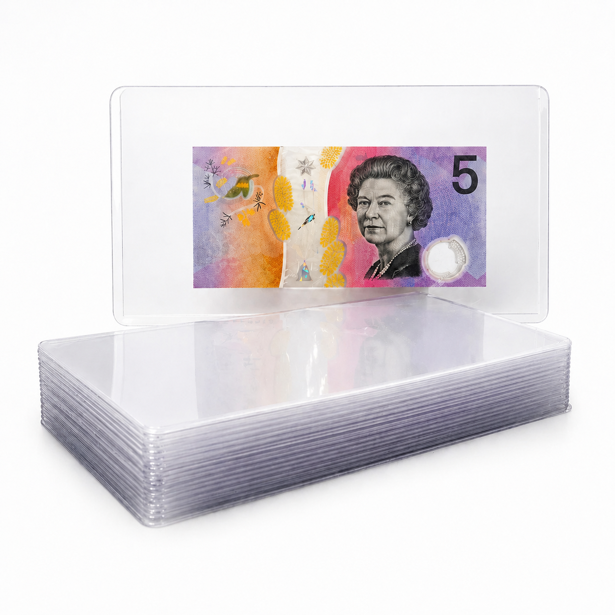 Crystal Clear Banknote Sleeves – Protective Currency Holders (20 Pack)
