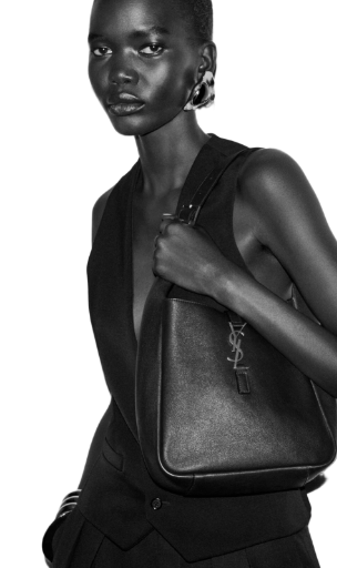 Saint Laurent LE 5 A 7 Supple Small In Grained Leather Shoulder Bag