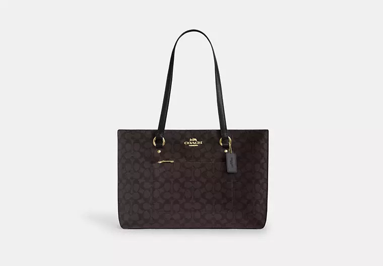 Coach Station Tote Bag In Signature Canvas