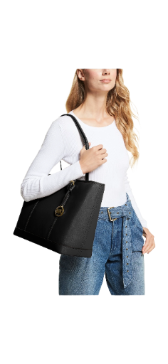 Michael Kors JET SET TRAVEL Top Zip Tote Large - Black