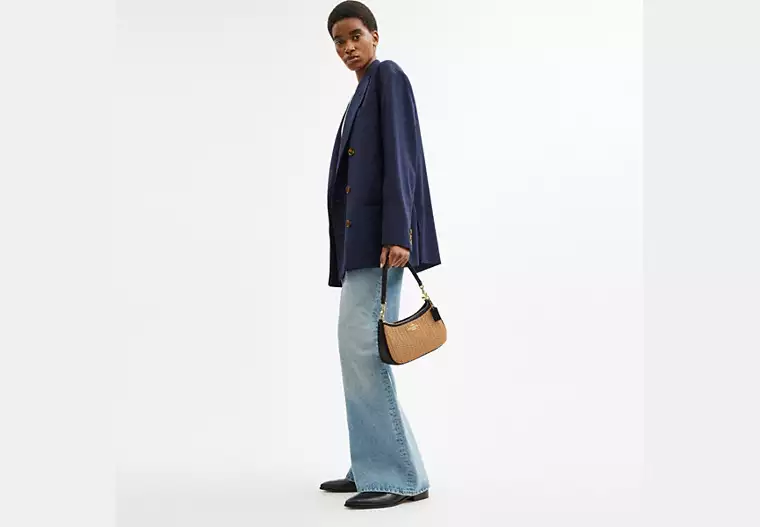 Coach Teri Shoulder Bag Colour Toast Black