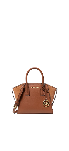Michael Kors Avril Extra-Small Leather and Suede Satchel