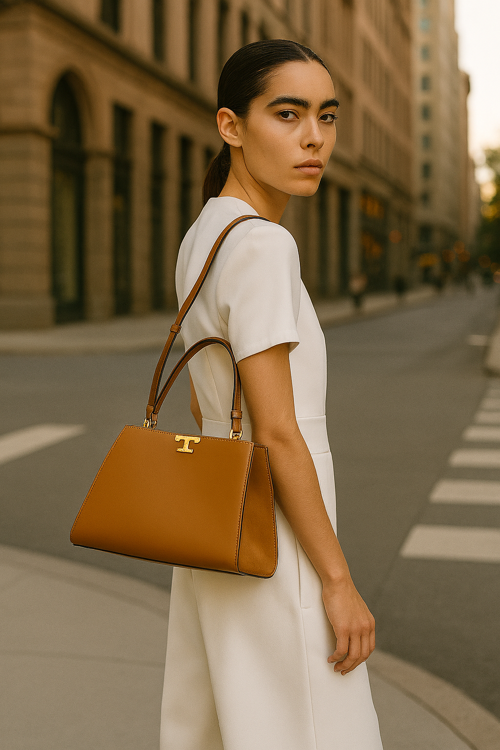 Tory Buch Eleanor leather satchel bag