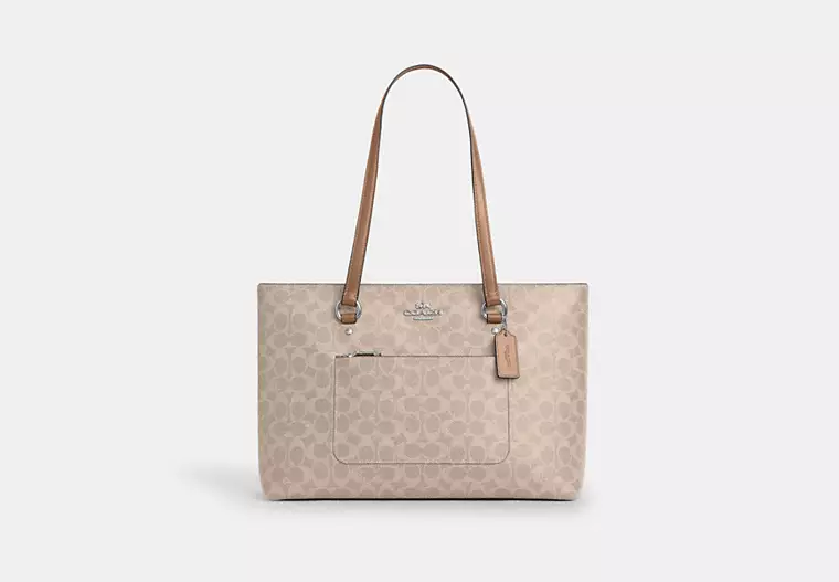 Coach Station Tote Bag In Signature Canvas