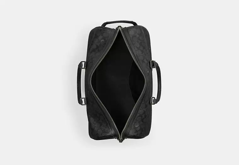 Coach Venturer Bag In Signature Canvas Colour Gunmetal Charcoal Black