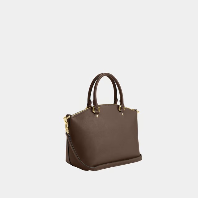 Coach Sadie Satchel Bag Colour Dark Stone